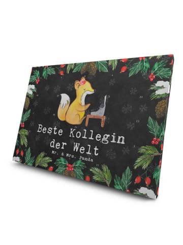 Mr. & Mrs. Panda Tee Adventskalender Fuchs Beste Kollegin der We... in Kreidetafel
