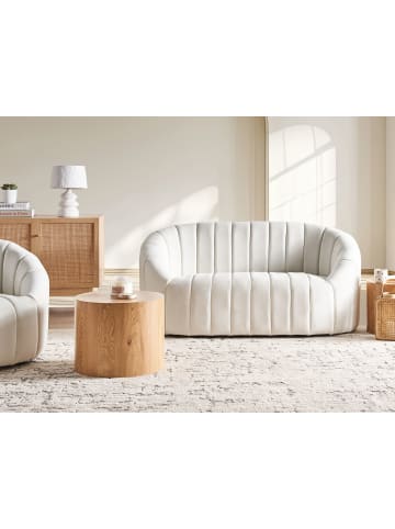 Beliani 2-Sitzer Sofa MALUNG in Weiß - (W) 138 x (H) 68 x (L) 79 cm
