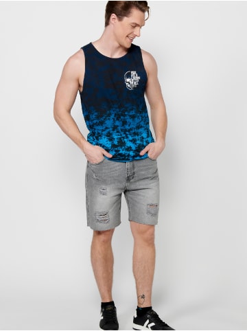 KOROSHI Tank Top Shirt in blau