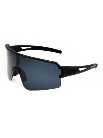 YEAZ SUNSPOT Sport-Sonnenbrille schwarz in schwarz / schwarz