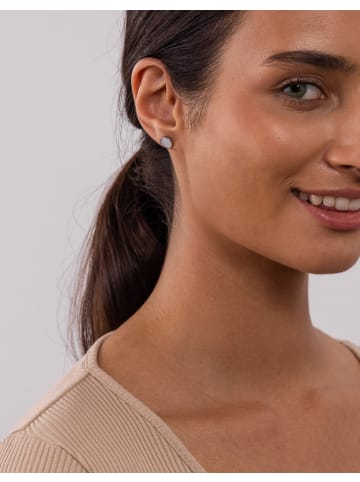 PURELEI Ohrringe White Gloss in Silver