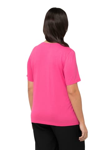 Ulla Popken Shirt in hibiskuspink