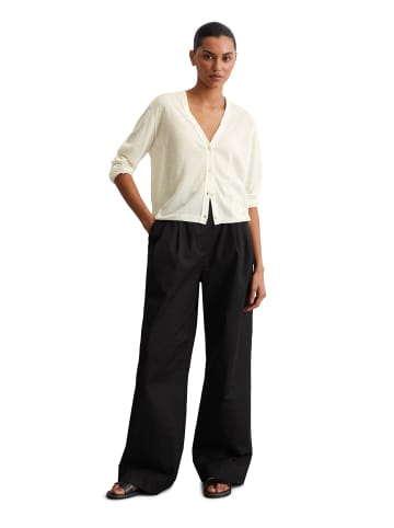 Marc O'Polo Feinstrick-Cardigan slim in white cotton