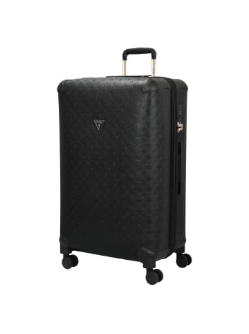 Guess Wilder 28 IN - 4-Rollen-Trolley L 77 cm erw. (dark taupe logo) in schwarz