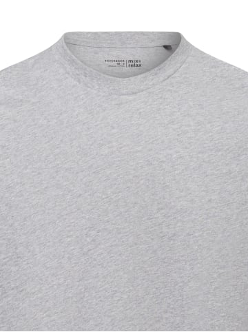 Schiesser Pyjama-Shirt in hellgrau