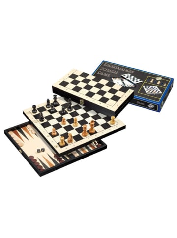 Philos Reise-Schach-Backgammon-Dame-Set - ab 6 Jahre