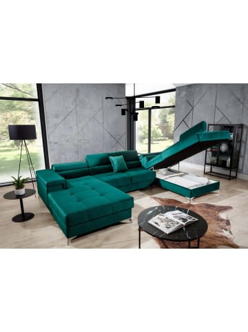 MF Design Eduard Recamiere Rechts in Grau -  (L) 205 x (B) 337 x (H) 88 cm