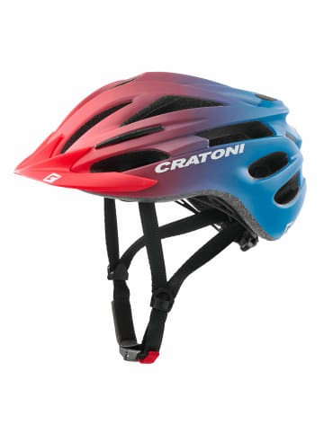 Cratoni Fahrradhelm Pacer Jr in rot/blau matt