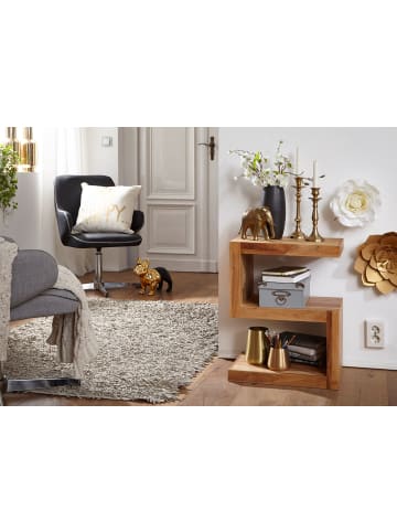 KADIMA DESIGN Beistelltisch MUMBAI Massivholz S Cube 60 cm hoch in Akazie