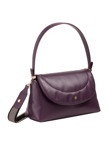 DuDu Melville Schultertasche Leder 31 cm in deep purple