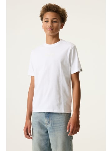Garcia Basic T-Shirt Baumwolle Kurzarm in white