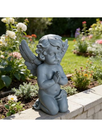 relaxdays Grabengel in Grau - (B)22,5 x (H)36 x (T)18 cm