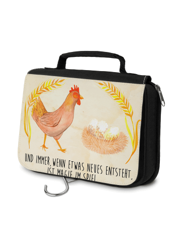 Mr. & Mrs. Panda Schminktasche Huhn Stolz mit Spruch in Vintage
