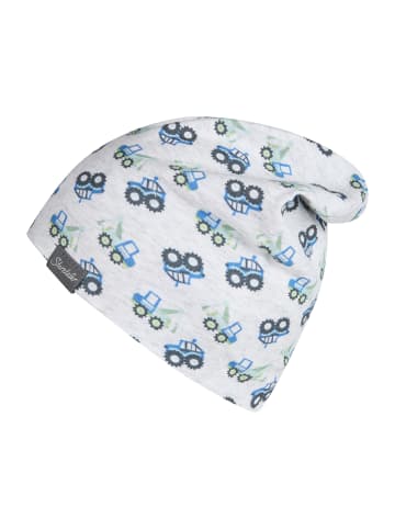 Sterntaler Beanie Baustelle in lichtgrau