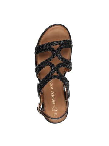 Marco Tozzi Plateau Sandaletten in Schwarz