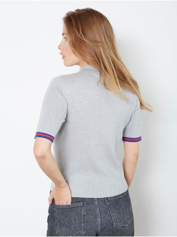 Co'couture Strickpolo BalinCC in Light Grey