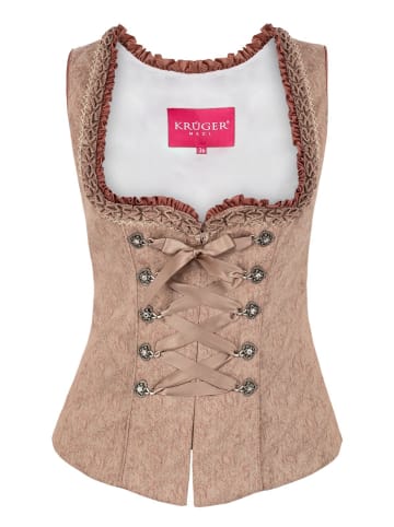 Krüger Dirndl Mieder 416466 in beige