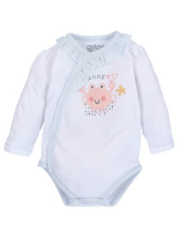 Nini Langarmbody Krabbe in weiss