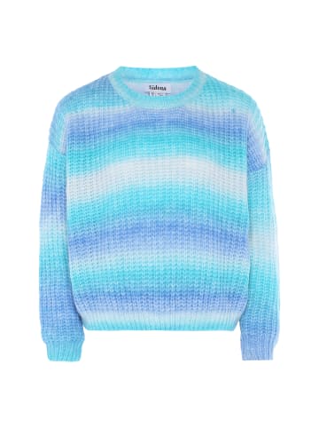 Usha Women Sweater in Blau Mehrfarbig