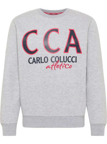 Carlo Colucci Sweatshirt Dalvit in Grau Meliert