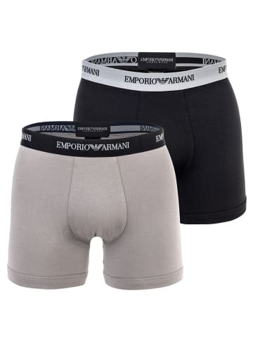 Emporio Armani Boxershort 2er Pack in Schwarz/Grau