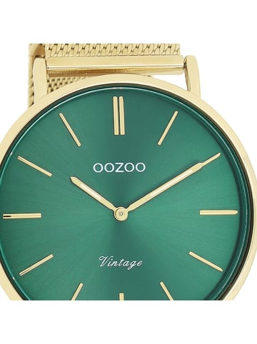 Oozoo Armbanduhr Oozoo Vintage Series gold groß (ca. 40mm)