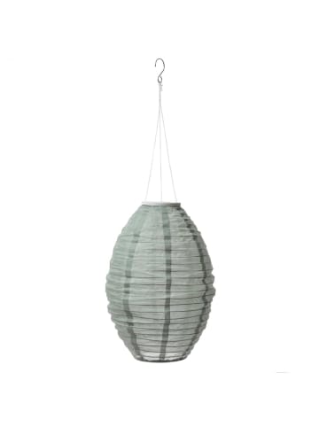 MARELIDA LED Solar Lampion oval Gartenlampion H: 33cm grün