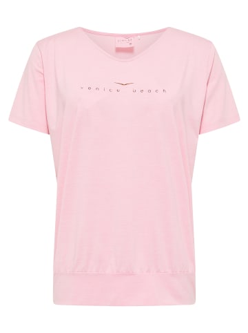 Venice Beach V-Shirt Curvy Line Sui in cameo rose