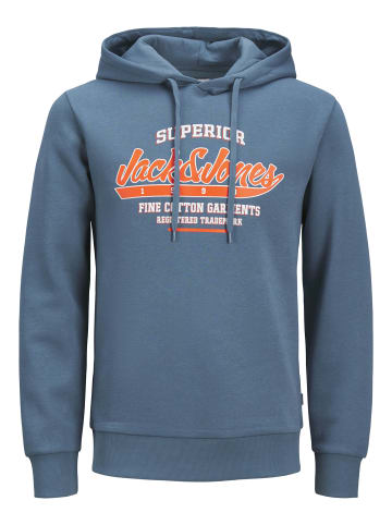 Jack & Jones Hoodie 'Logo' in blau
