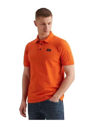 PME Legend Poloshirt SHORT SLEEVE POLO AMERICAN CLASSIC in Orange