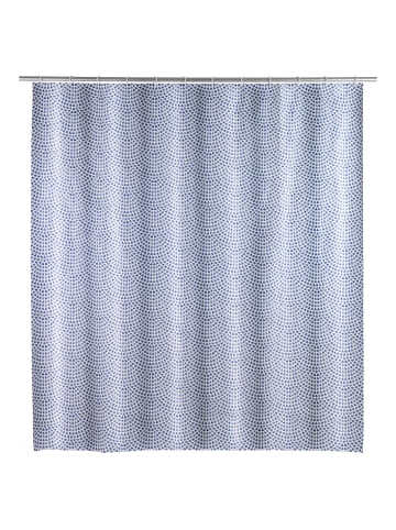 Wenko Duschvorhang SEVILLA, Kunststoff in Blau, (B) 180 x (L) 200 cm