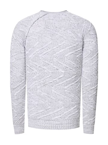Rusty Neal Strick mit Muster Rundhals-Pullover in Weiß