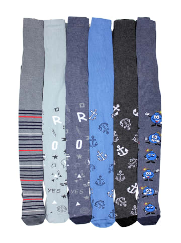 TupTam Baby Jungen Strickstrumpfhose 6er Pack in graphit