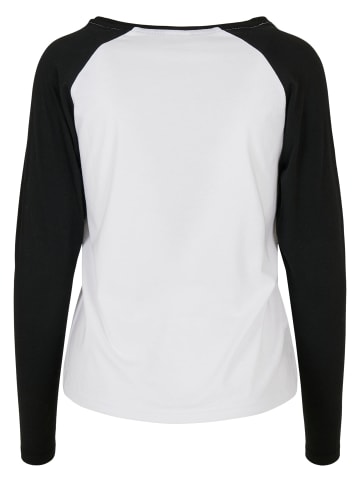 Urban Classics Longsleeves in white/black