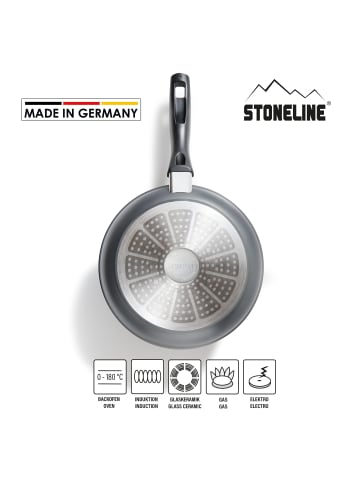 Stoneline Pfannen-Set 3-teilig | ohne Deckel in Anthrazit