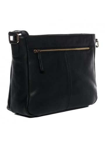 BACCINI Leder-Umhängetasche echt Leder Umhängetasche groß schwarz EMELIE in schwarz