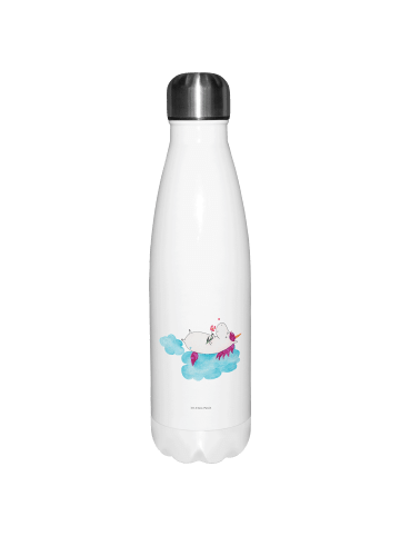 Mr. & Mrs. Panda Thermosflasche Einhorn Verliebt ohne Spruch in Weiß