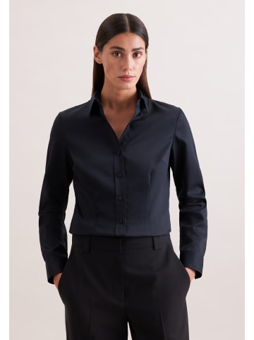 Seidensticker Hemdbluse Slim in Schwarz