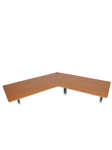 MCW Tischplatte für Eck-Schreibtisch D40, Natur