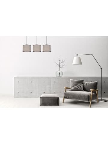 Licht-Erlebnisse Pendelleuchte (B)20 x (L)70 x (T)85 cm in Schwarz Beige