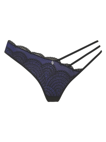 LASCANA String in royalblau-schwarz