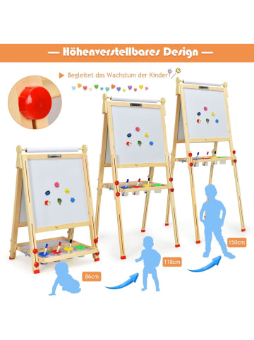 COSTWAY 3 in 1 Kindertafel 3-14 Jahre in Bunt