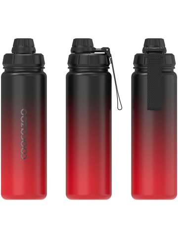 Coocazoo Isolierte Edelstahl-Trinkflasche Gradient Red in rot