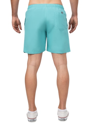 Reichstadt Herren Regular Fit Badehose Mid Waist in Turquoise