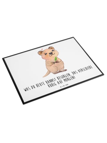 Mr. & Mrs. Panda Tischunterlage Quokka Happy mit Spruch in Weiß