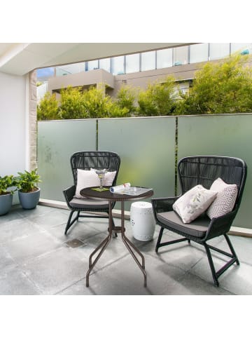 relaxdays Gartentisch in Braun - (H)74 x Ø 60 cm