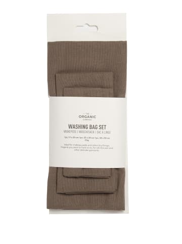 The Organic Company Wäschesack Washing bag Set 29 cm x 12 cm x 1 cm in Grau