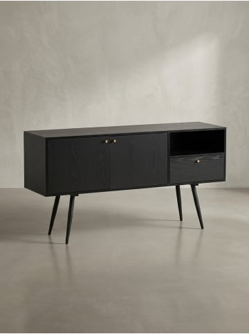 KADIMA DESIGN Sideboard 140x75x40 cm Kommode mit Eiche-Dekor Zeitlos, Hoher