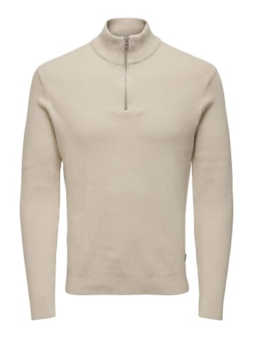 ONLY & SONS Strickpullover in Silver Lining