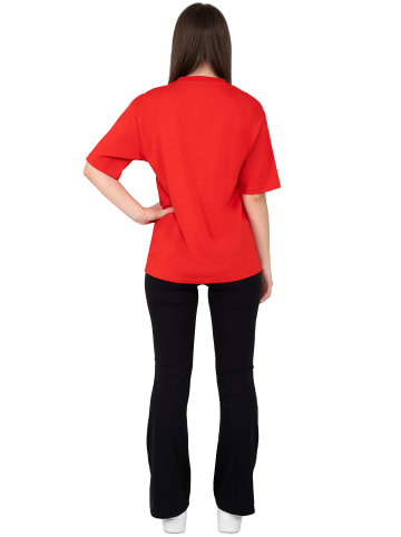 Reichstadt Reichstadt Regular Fit T-Shirt Damen Shoulder Drop 25RSW071 Red S